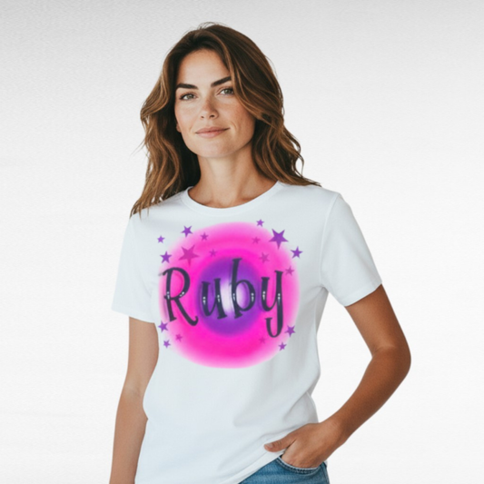 Airbrush T-shirt Name Design 009