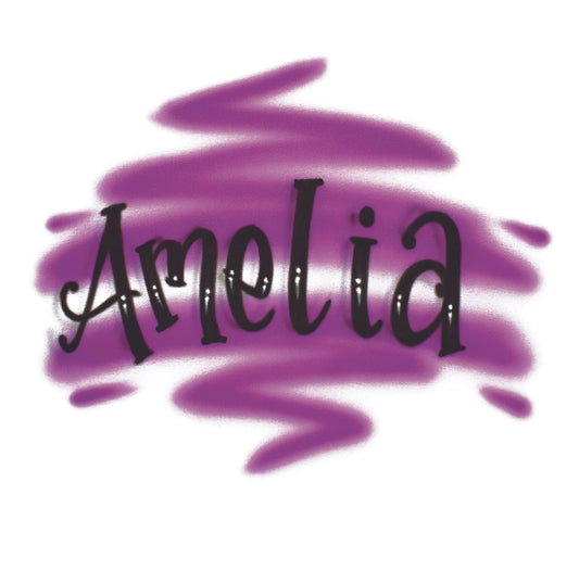Airbrush Backpack Name Design 001