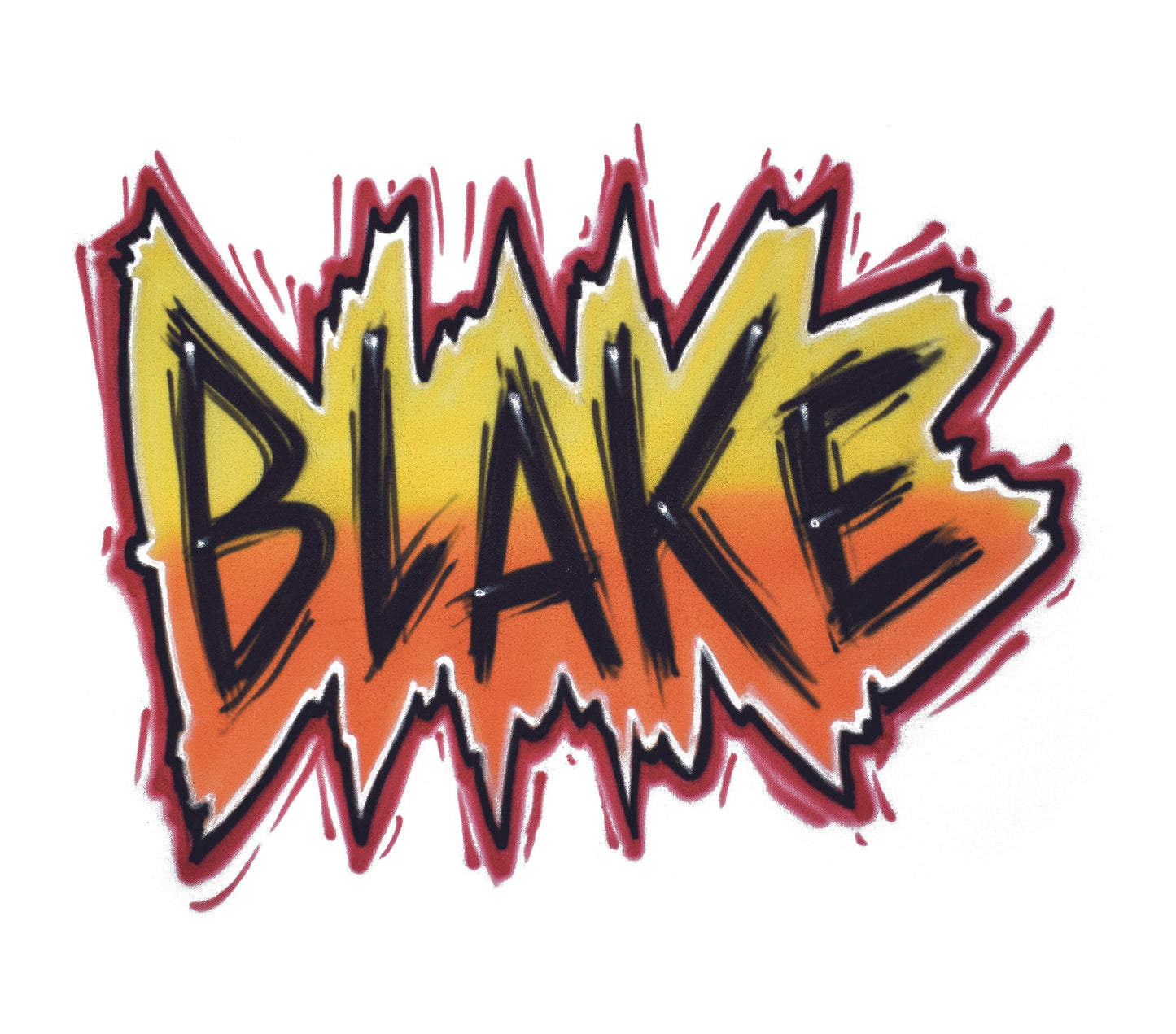 Airbrush Calico Bag Name Design 010