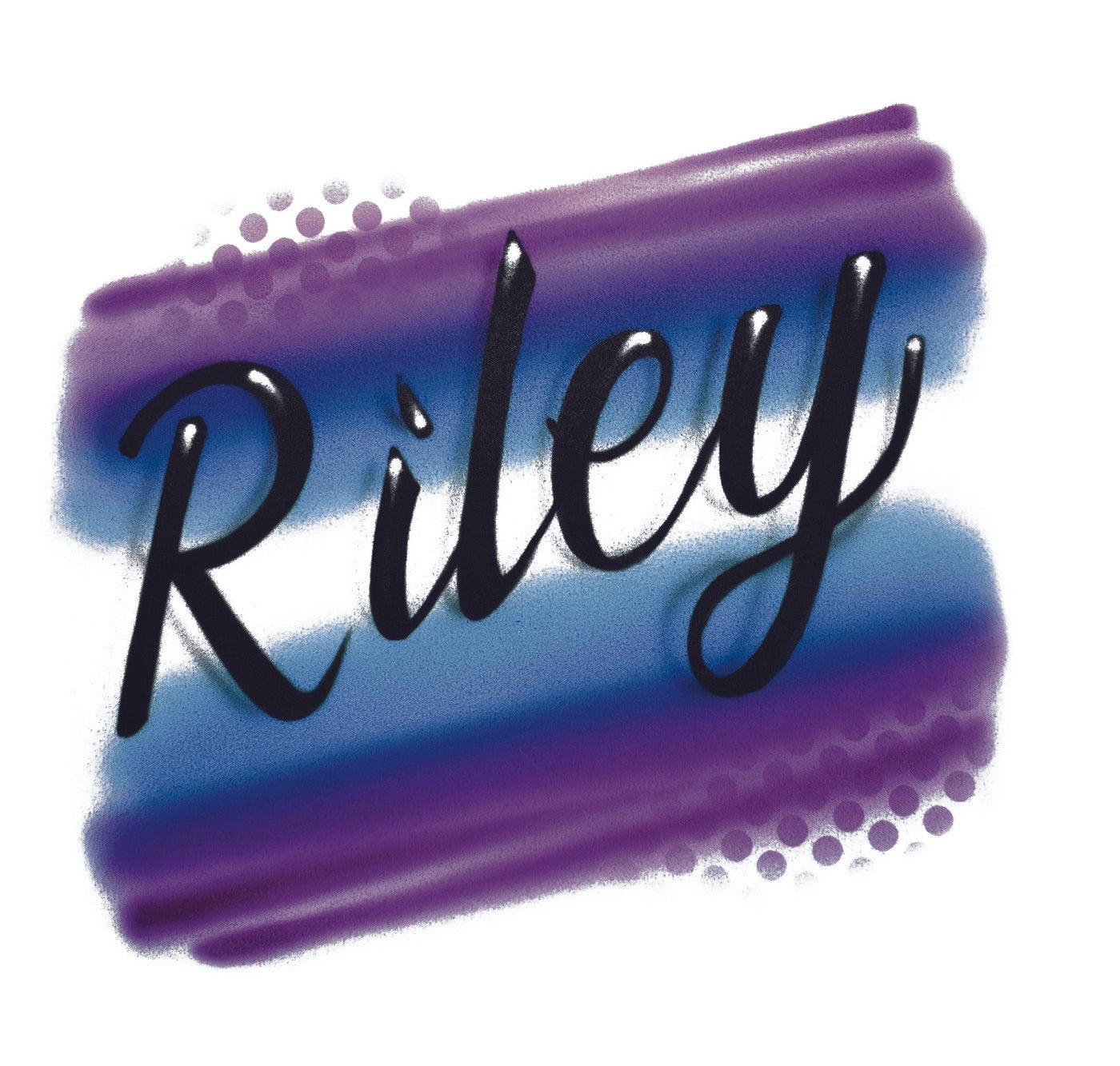 Airbrush Calico Bag Name Design 012