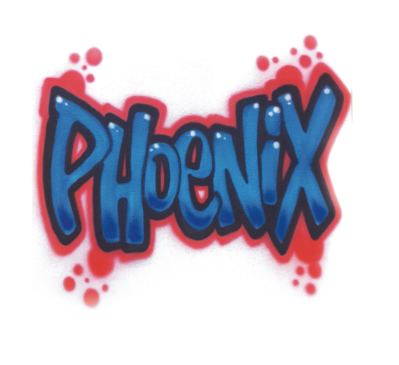 Airbrush Calico Bag Name Design 017