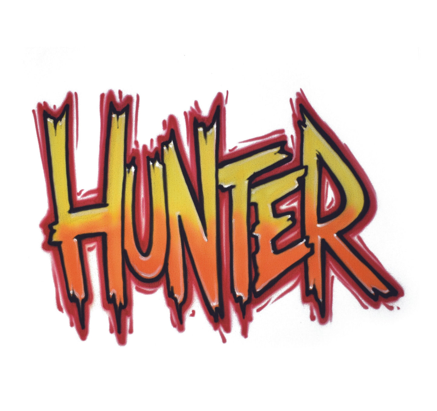 Airbrush Bucket Hat Name Design 019
