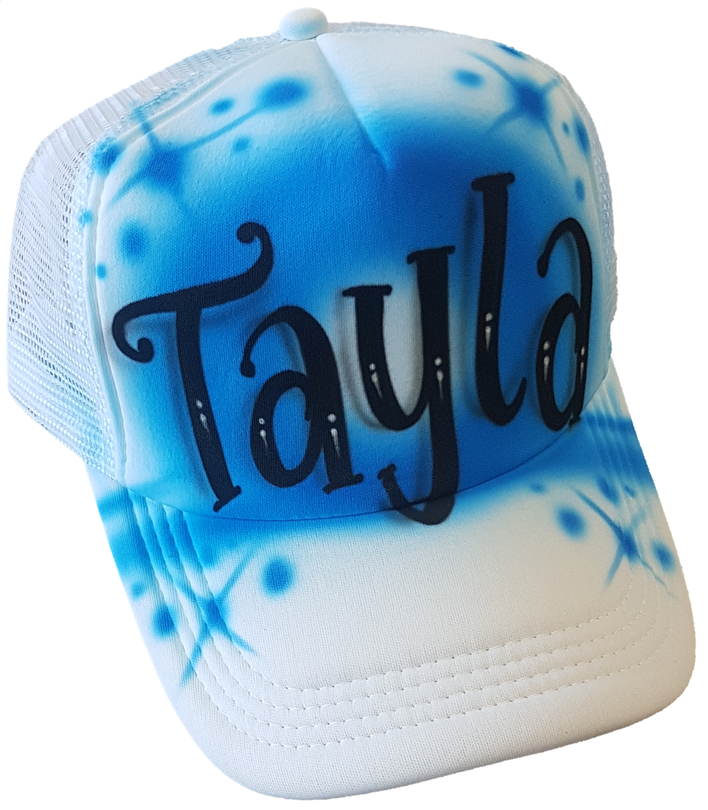 Airbrush Trucker Cap Name Design 008