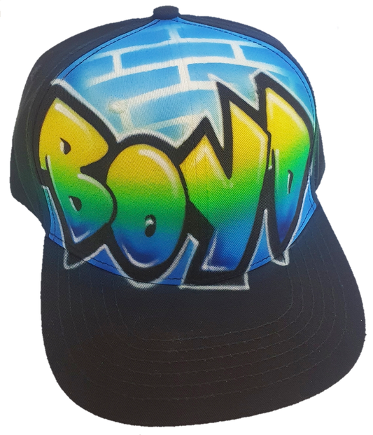 Airbrush Snapback Name Design 024