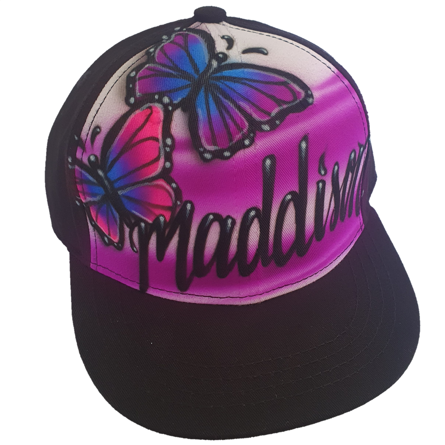 Airbrush Snapback Butterfly Design 035