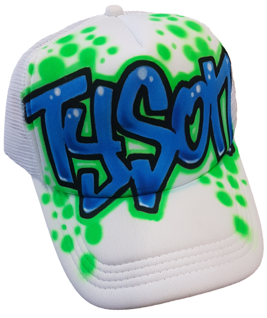 Airbrush Trucker Cap Name Design 017