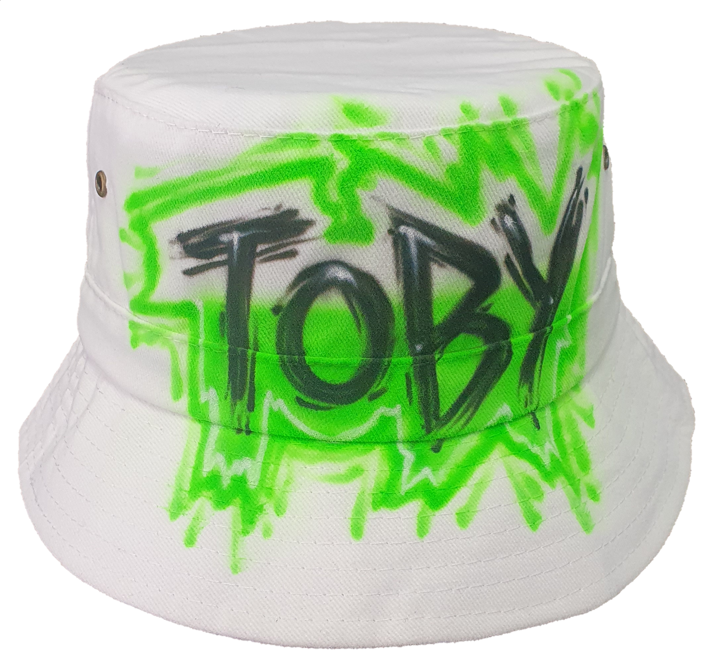 Airbrush Bucket Hat Name Design 005