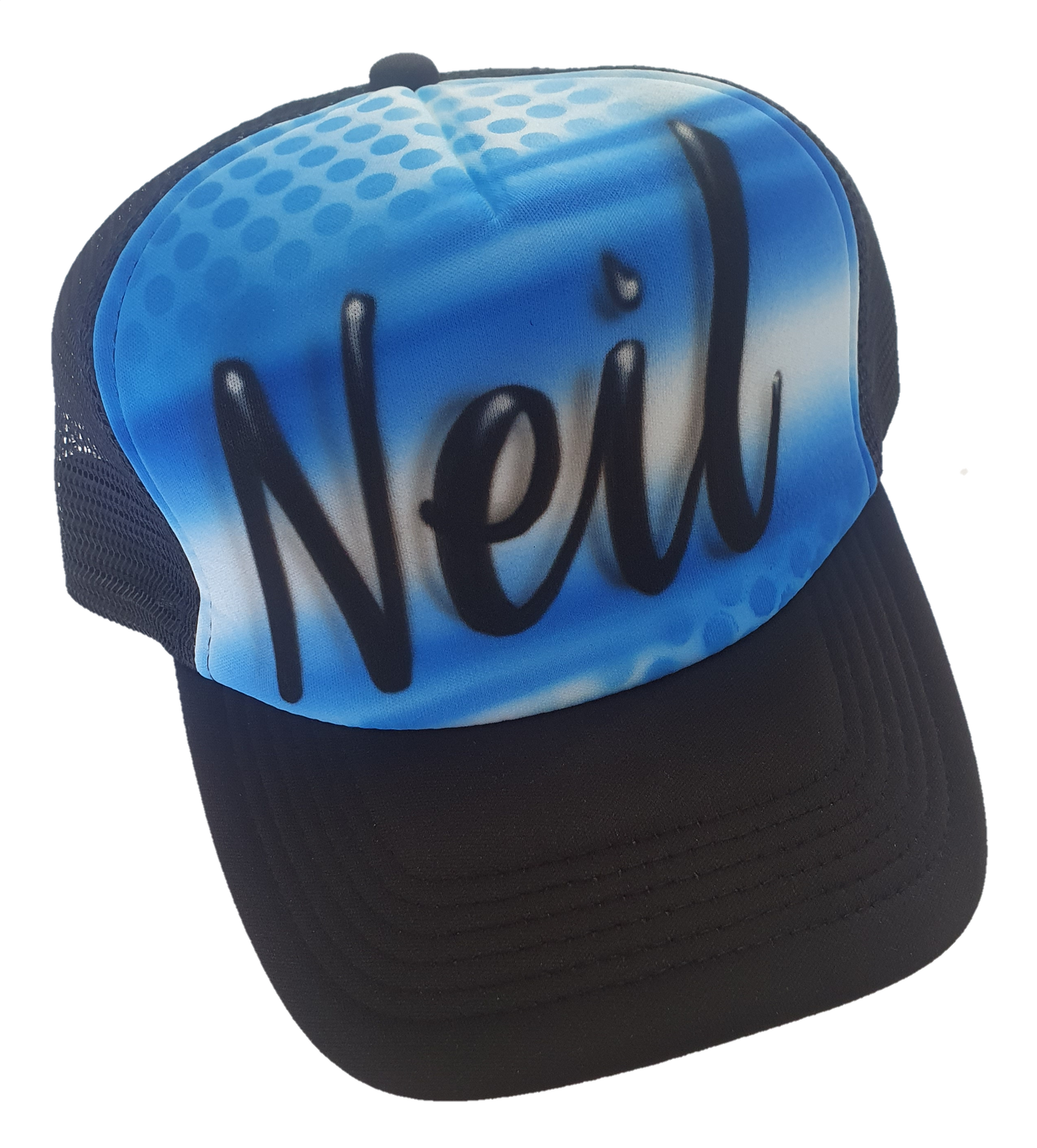 Airbrush Trucker Cap Name Design 012