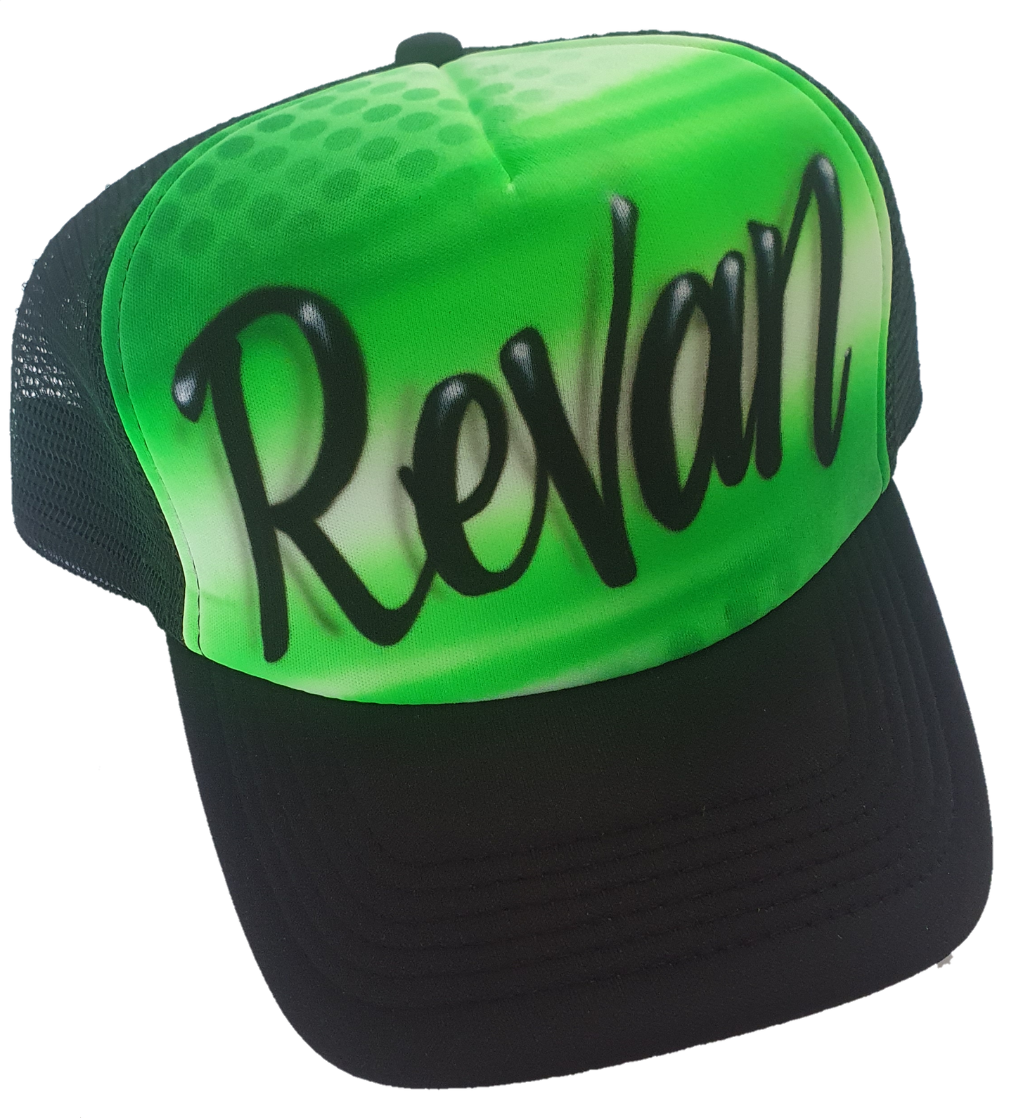 Airbrush Trucker Cap Name Design 012