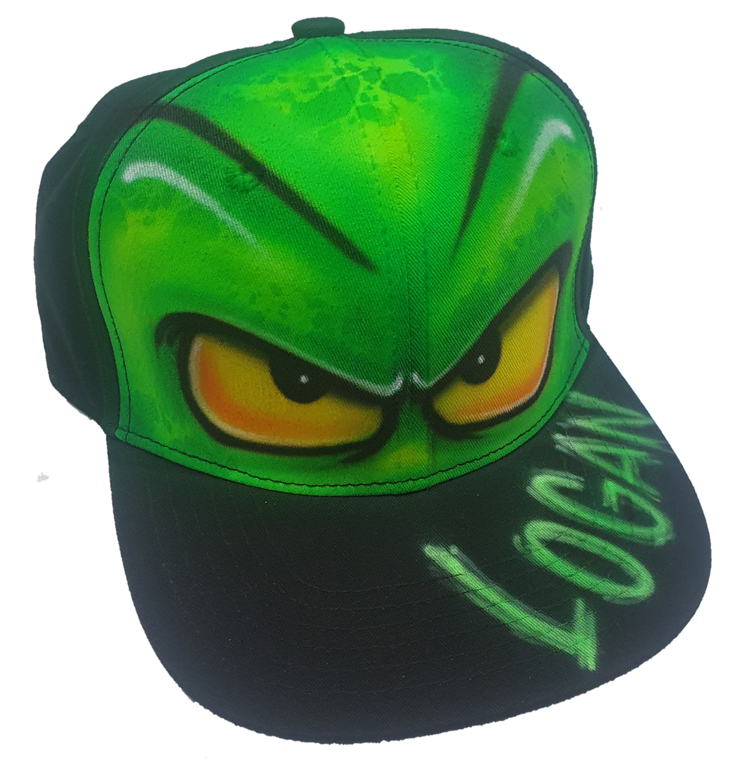 Airbrush Snapback Monster Design 034