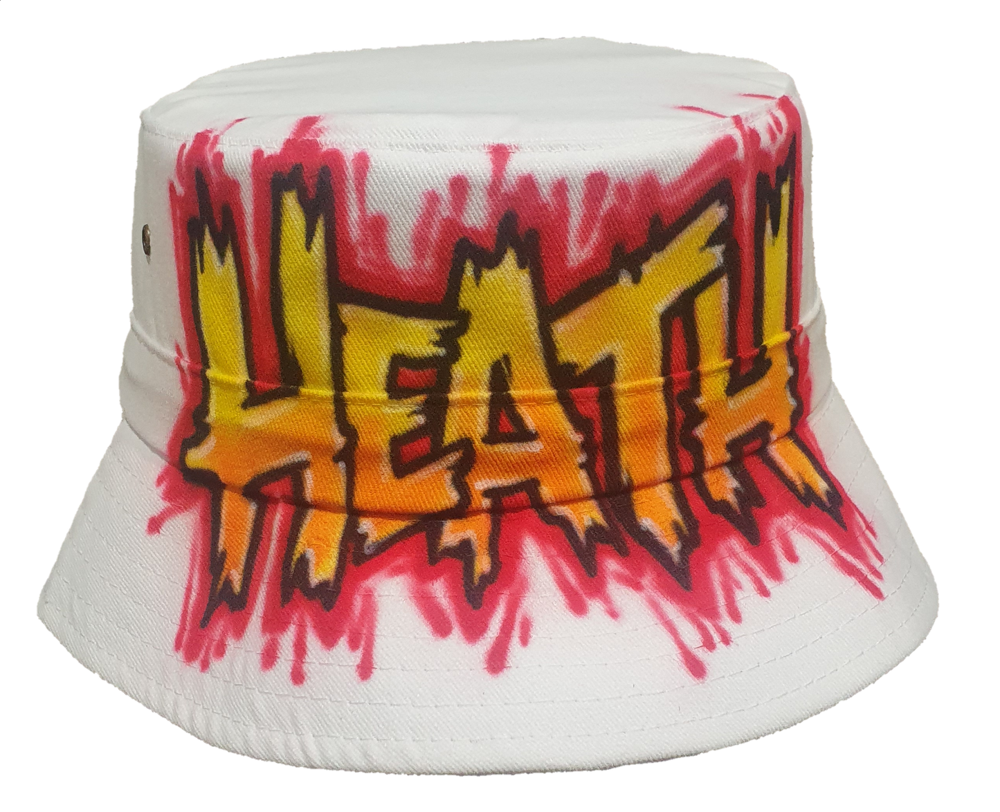Airbrush Bucket Hat Name Design 019