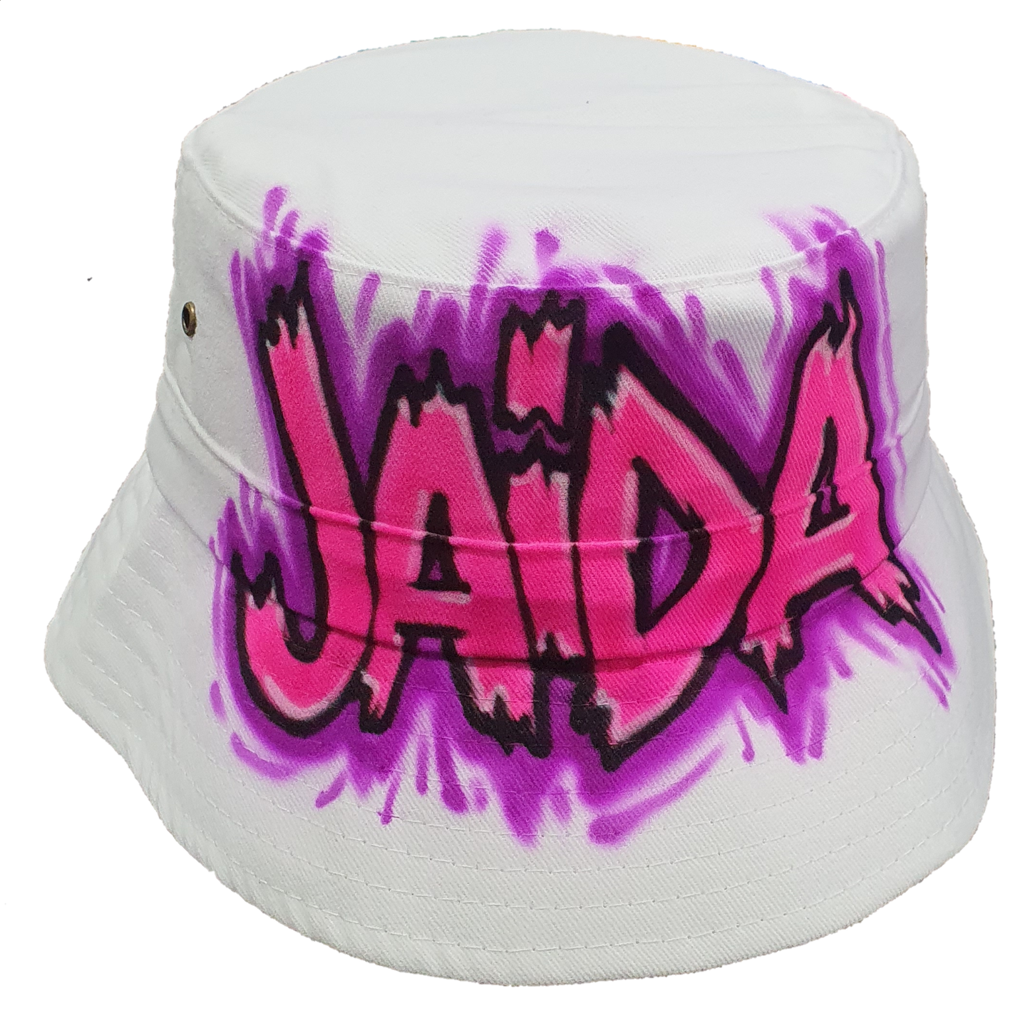 Airbrush Bucket Hat Name Design 019