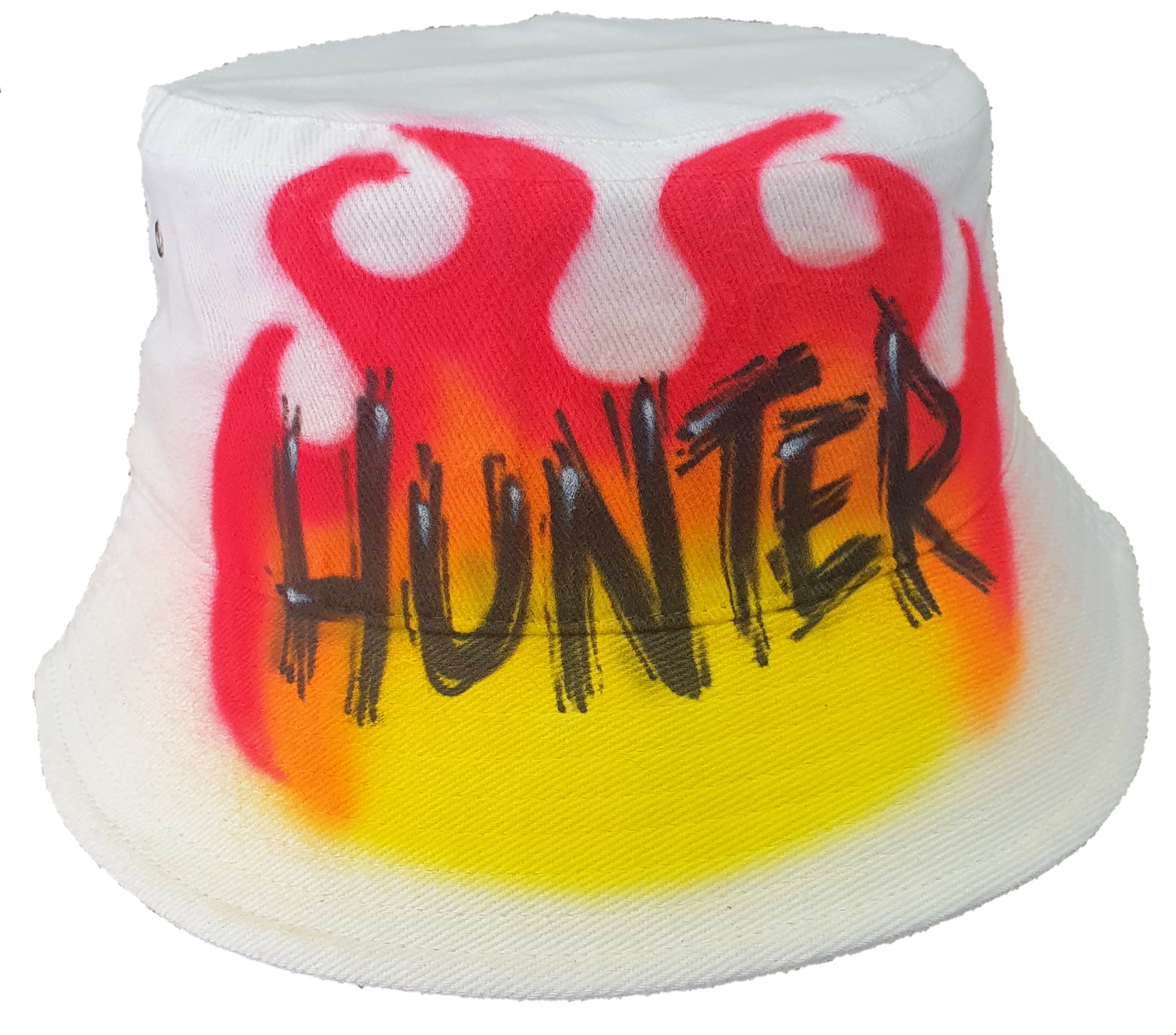 Airbrush Bucket Hat Name Design 014