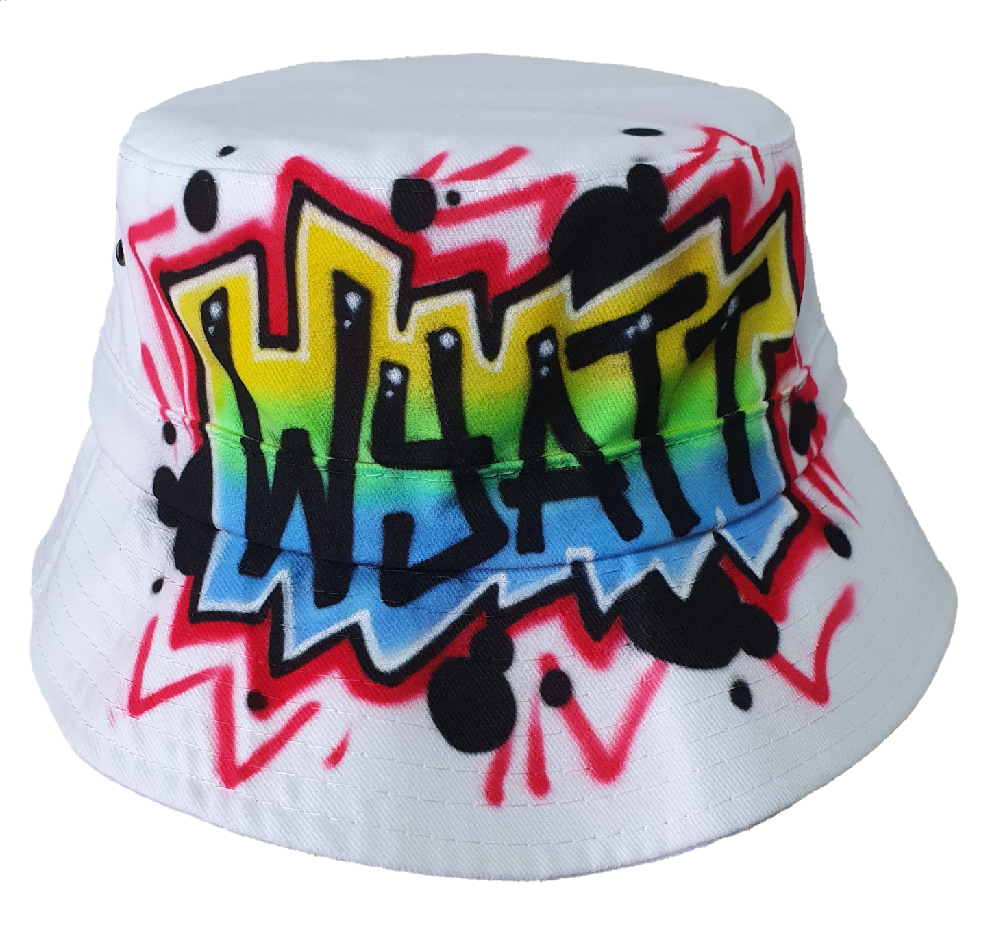 Airbrush Bucket Hat Name Design 011