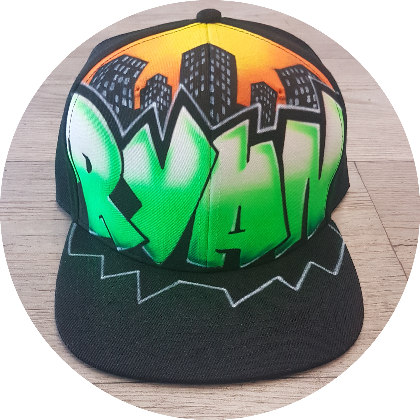 Airbrush Snapback Name Design 023