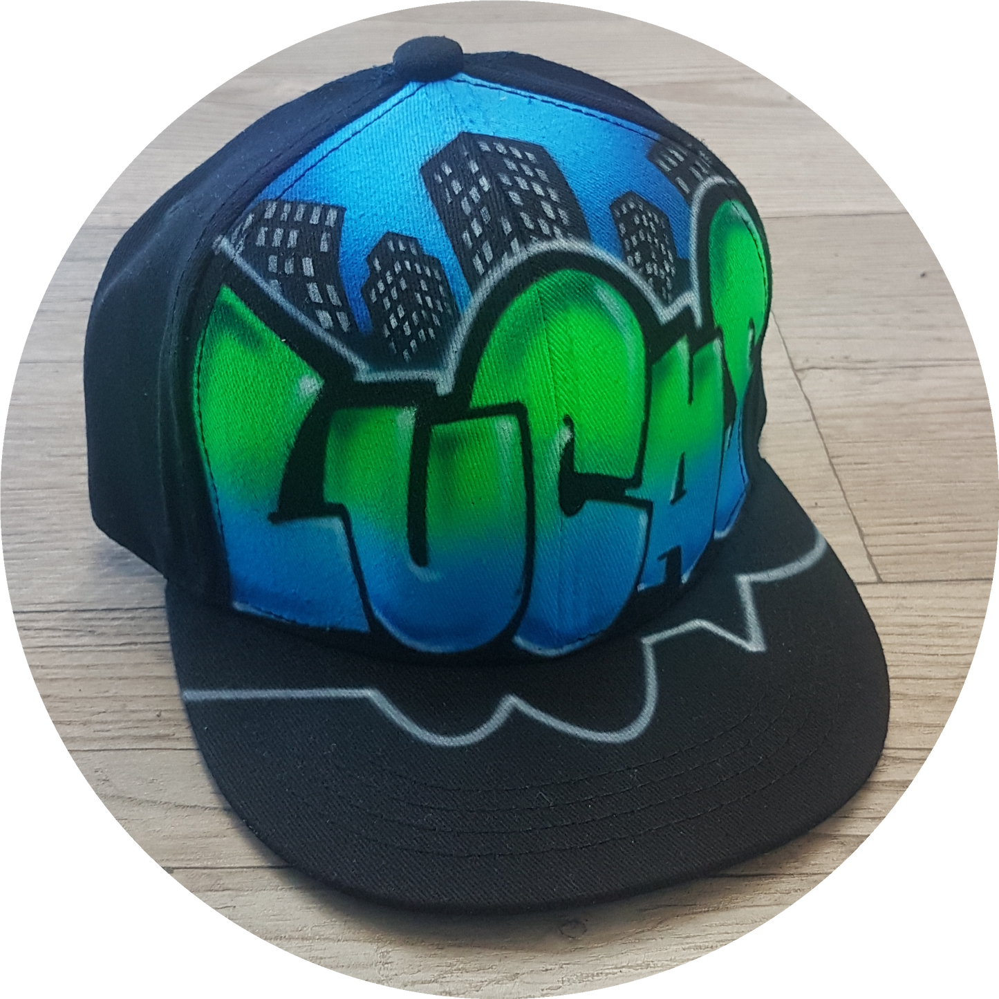 Airbrush Snapback Name Design 023