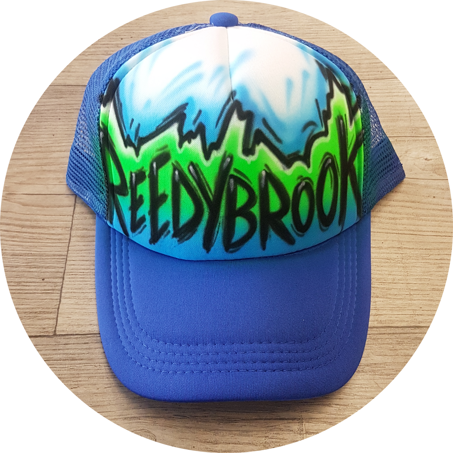 Airbrush Trucker Cap Name Design 010
