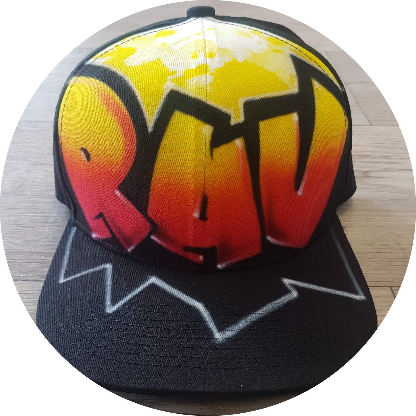 Airbrush Snapback Name Design 021