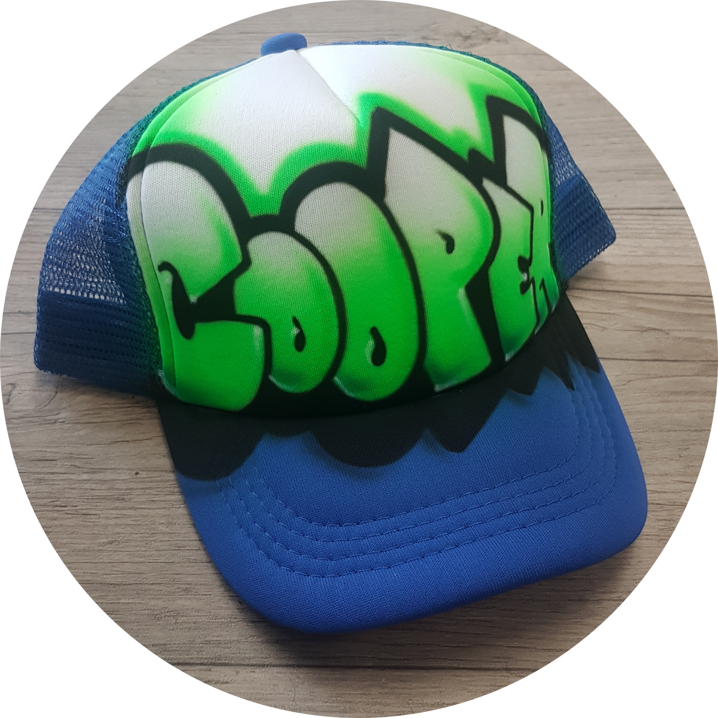 Airbrush Trucker Cap Name Design 020