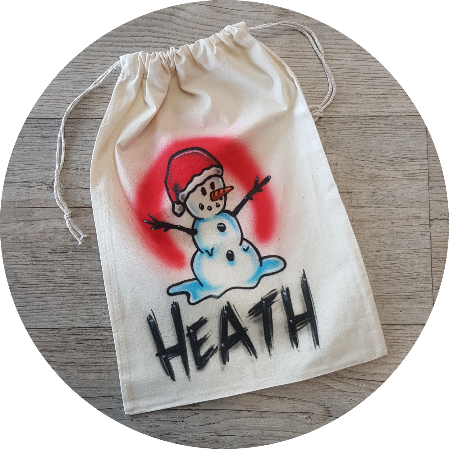 Airbrush Santa Sack 009
