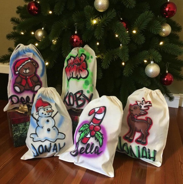 Airbrush Santa Sacks
