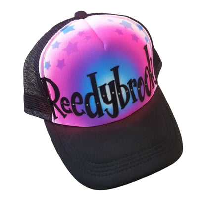 Airbrush Trucker Cap Name Design 009