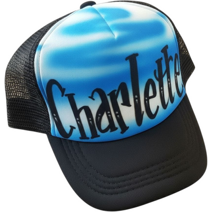 Airbrush Trucker Cap Name Design 001