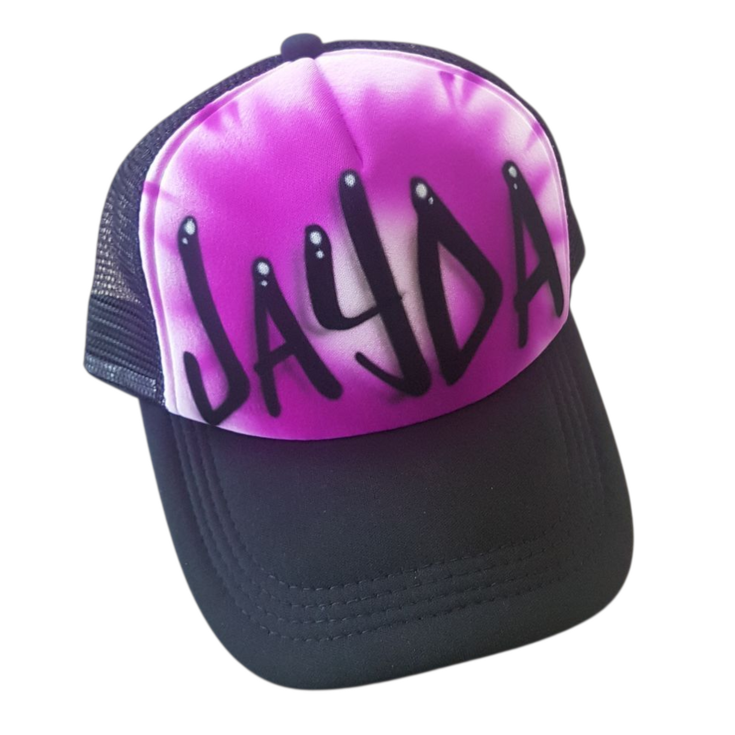 Airbrush Trucker Cap Name Design 004