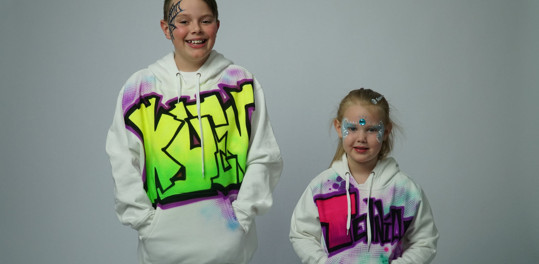 Airbrush Hoodies Graffiti Name Design Personalised Jumper