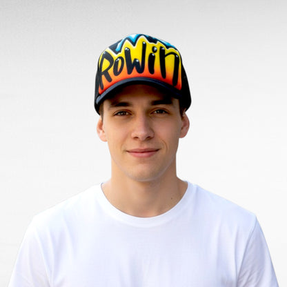 Airbrush Trucker Cap Name Design 011
