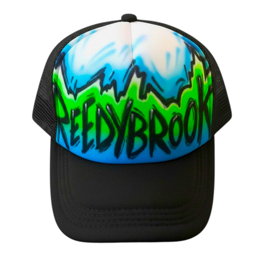 Airbrush Trucker Cap Name Design 010