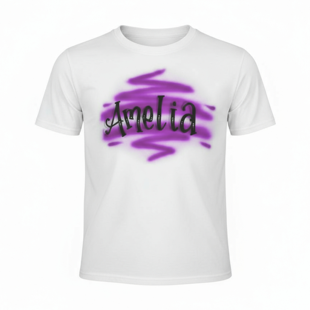 Airbrush T-shirt Name Design 001