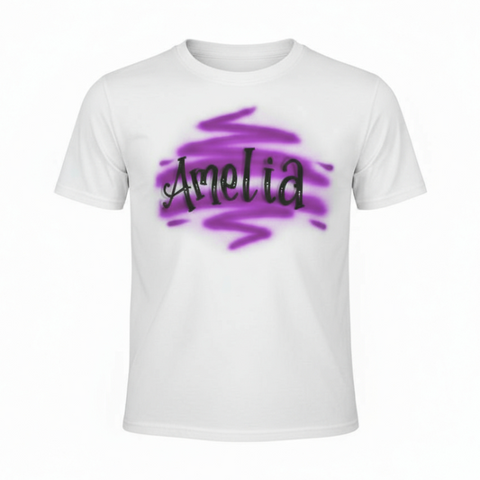 Airbrush T-shirt Name Design 001