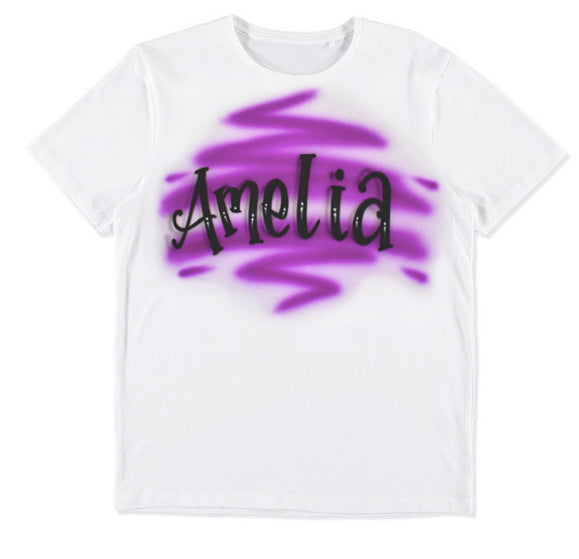 Airbrush T-shirt Name Design 001