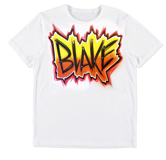 Airbrush T-shirt Name Design 010
