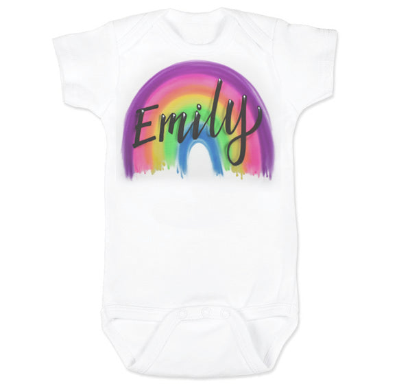 Airbrush Baby Onesie Name Design 013