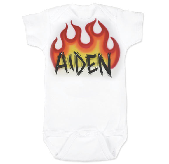 Airbrush Baby Onesie Name Design 014