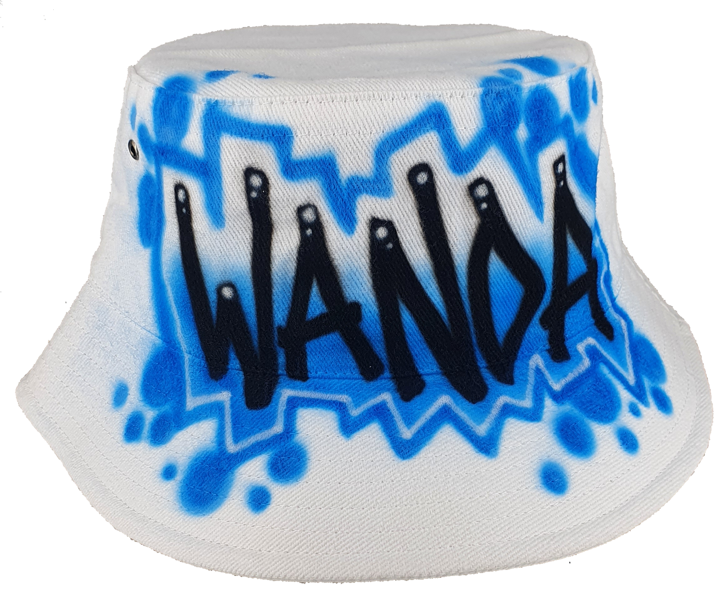 Airbrush Bucket Hat Name Design 003