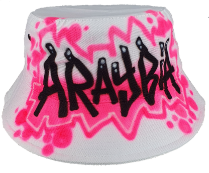 Airbrush Bucket Hat Name Design 003