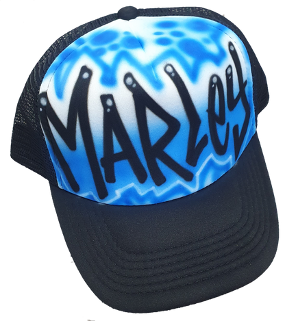 Airbrush Trucker Cap Name Design 003