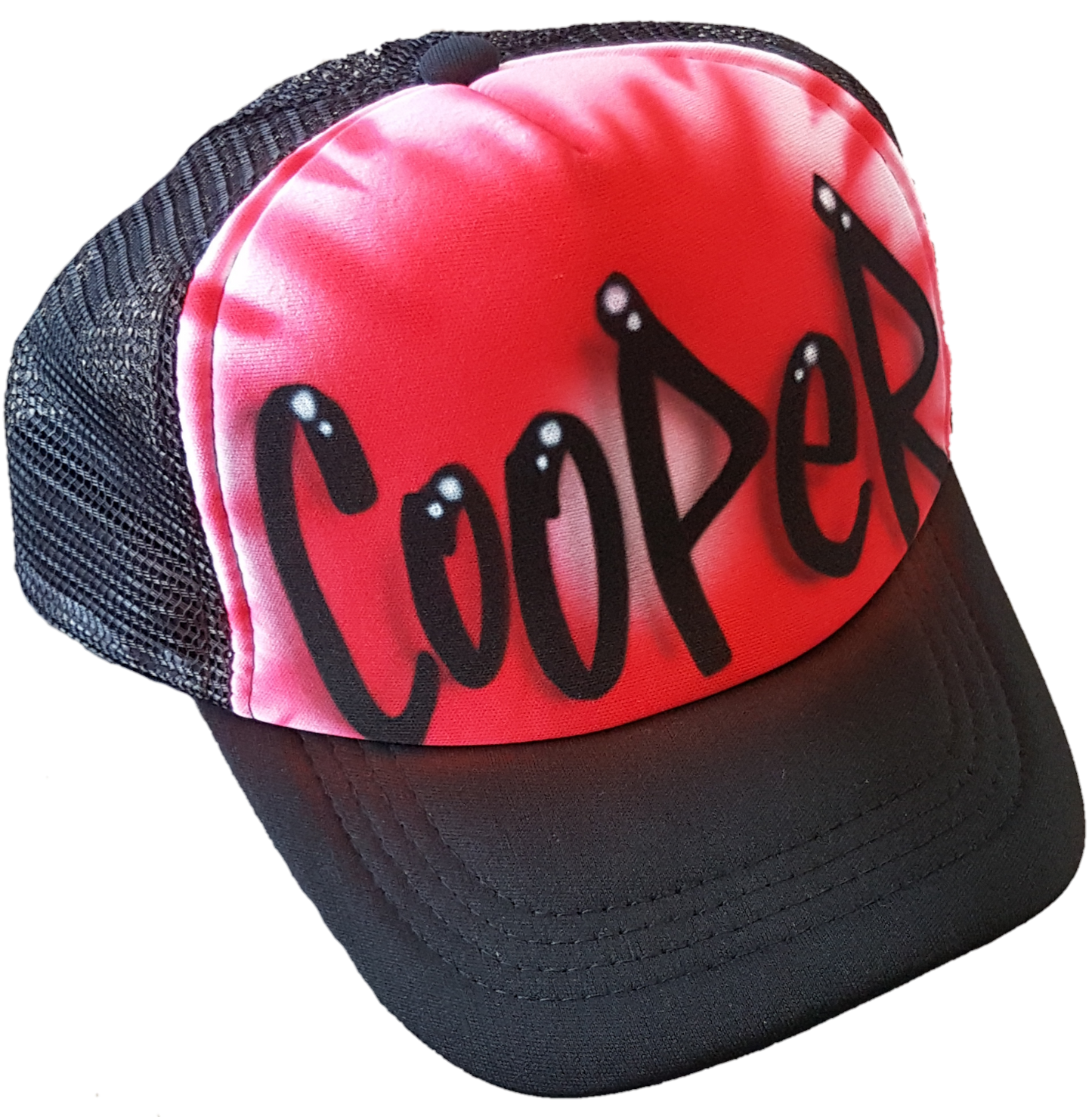 Airbrush Trucker Cap Name Design 004