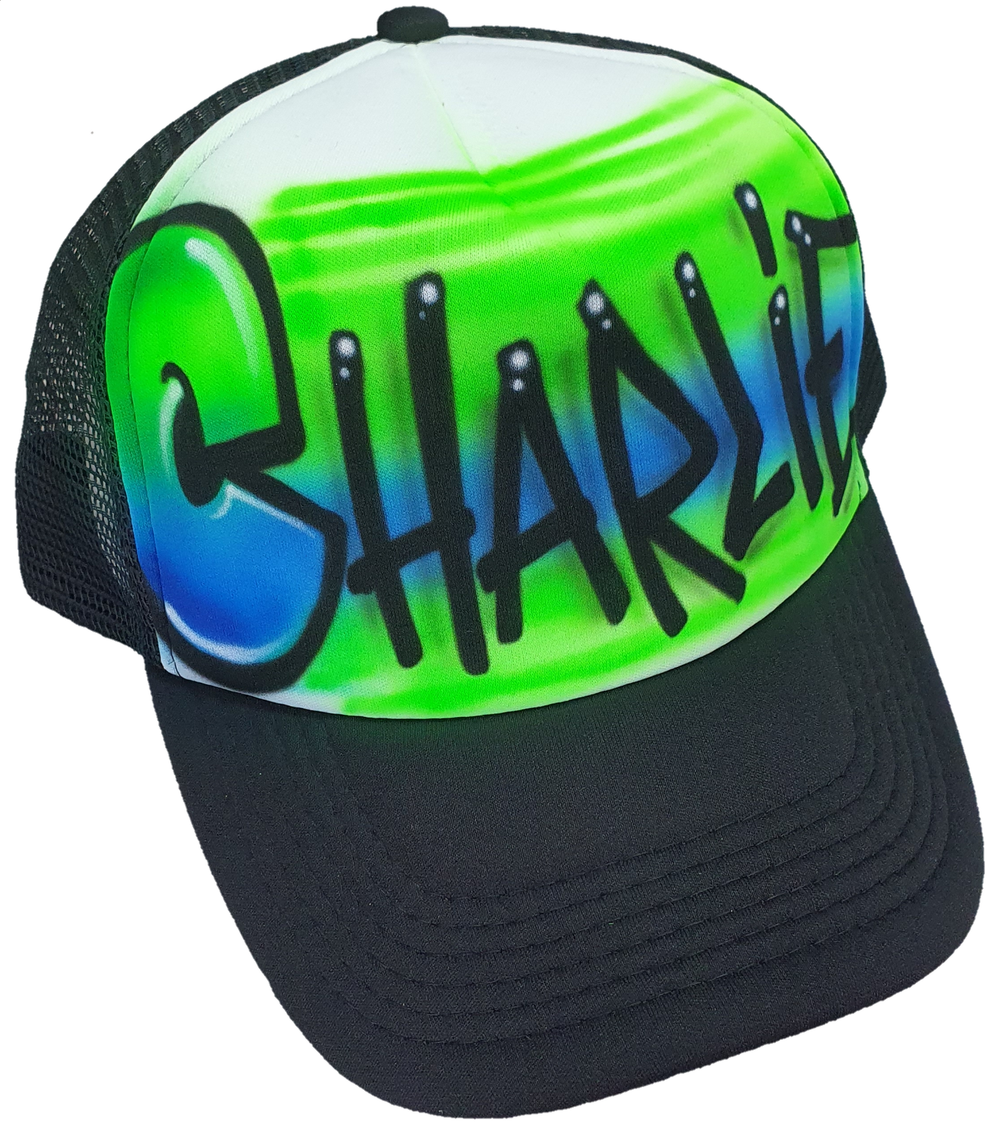 Airbrush Trucker Cap Name Design 016