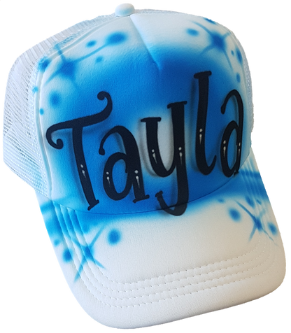 Airbrush Trucker Cap Name Design 008