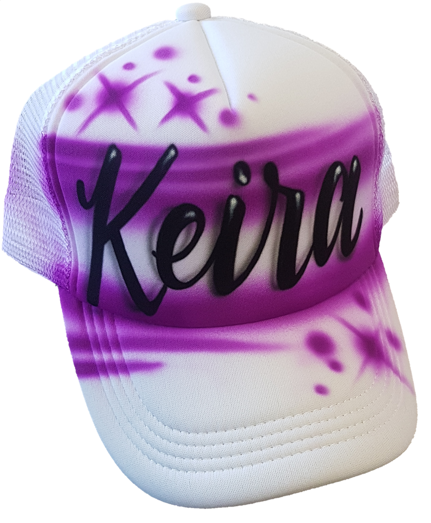 Airbrush Trucker Cap Name Design 006