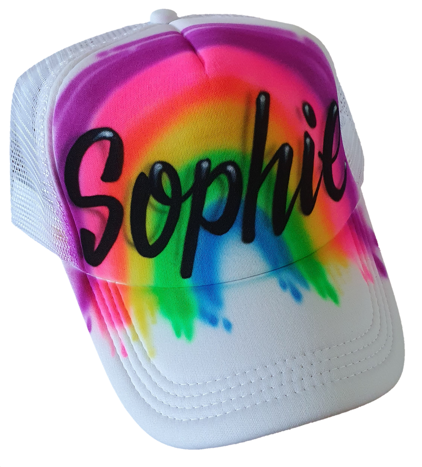 Airbrush Trucker Cap Name Design 013