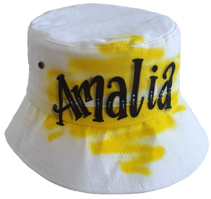 Airbrush Bucket Hat Name Design 001