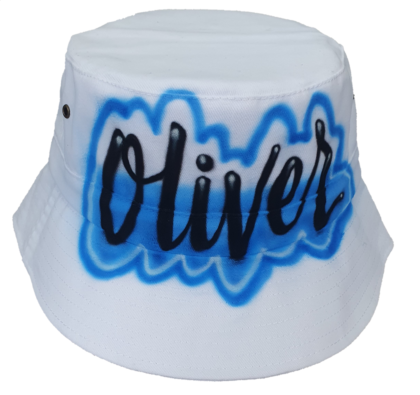 Airbrush Bucket Hat Name Design 002