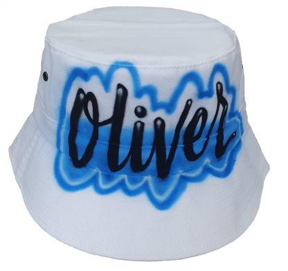 Airbrush Bucket Hat Name Design 002