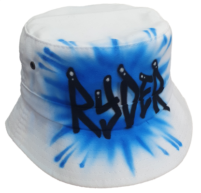Airbrush Bucket Hat Name Design 004