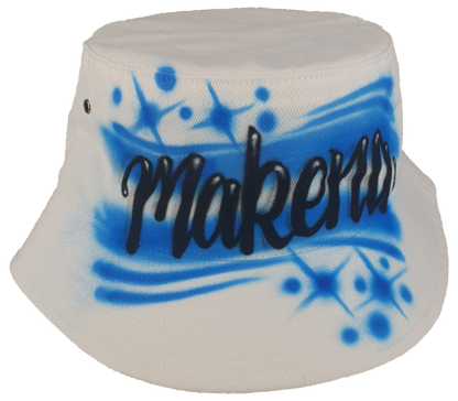 Airbrush Bucket Hat Name Design 006